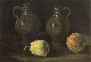 Vincent Van Gogh Still life with Two Jars and Two Pumpkins (nn04) Sweden oil painting reproduction